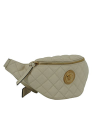 Versace Elegant White Lamb Leather Belt Bag - Retail Flare