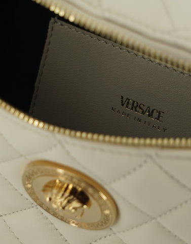 Versace Elegant White Lamb Leather Belt Bag - Retail Flare
