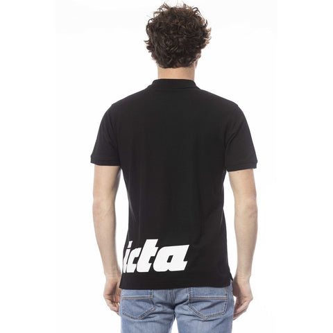 Invicta Black Cotton Men Polo Shirt - Retail Flare