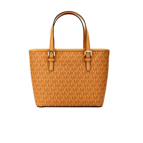 Michael Kors Jet Set Cider PVC Leather XS Carryall Top Zip Tote Bag Purse - Retail Flare