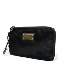 Dolce & Gabbana Sleek Designer Nylon-Leather Pouch in Black - Retail Flare