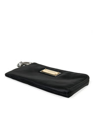 Dolce & Gabbana Sleek Designer Nylon-Leather Pouch in Black - Retail Flare