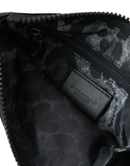 Dolce & Gabbana Sleek Designer Nylon-Leather Pouch in Black - Retail Flare