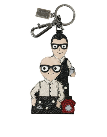 Dolce & Gabbana Elegant Multicolor Leather Keychain - Retail Flare