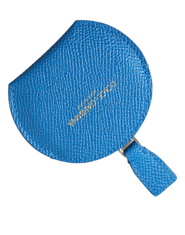 Dolce & Gabbana Elegant Blue Leather Mirror Holder - Retail Flare