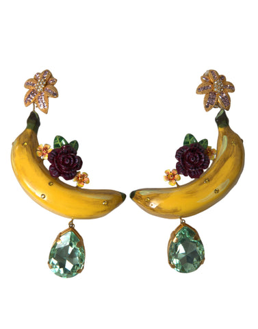 Dolce & Gabbana Chic Clip-on Banana Dangle Earrings - Retail Flare