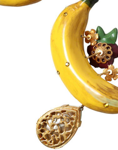 Dolce & Gabbana Chic Clip-on Banana Dangle Earrings - Retail Flare