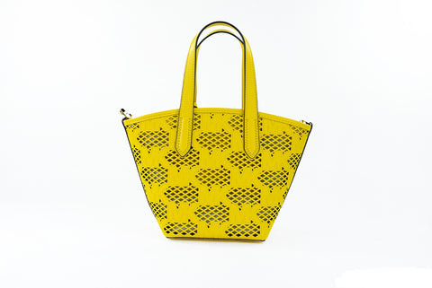 Michael Kors Kimber Small Daffodil Leather 2-in-1 Zip Tote Messenger Bag Purse - Retail Flare