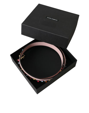 Dolce & Gabbana Pink Leather Handbag Accessory Shoulder Strap - Retail Flare