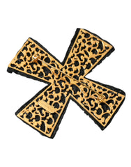 Dolce & Gabbana Black Crystals Embellished Cross Pin Brooch - Retail Flare