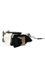 Dolce & Gabbana Multicolor Crystal Embellished Women Headband Diadem - Retail Flare