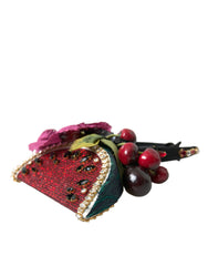 Dolce & Gabbana Red Watermelon Cherry Crystal Hairband Statement Diadem - Retail Flare