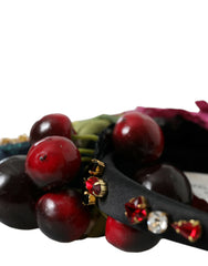 Dolce & Gabbana Red Watermelon Cherry Crystal Hairband Statement Diadem - Retail Flare