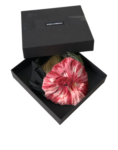 Dolce & Gabbana Black Viscose White Hair Parrucchiera Headband Diadem - Retail Flare