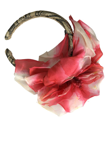 Dolce & Gabbana Multicolor Floral Applique Silk Women Headband Diadem - Retail Flare