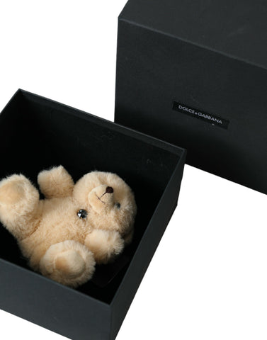 Dolce & Gabbana Beige Teddy Bear Mesh Net Band Hair Clip - Retail Flare