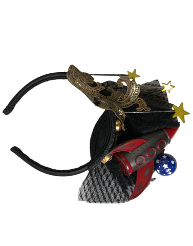 Dolce & Gabbana Multicolor Missile Rocket Crystal Stars Headband Diadem - Retail Flare