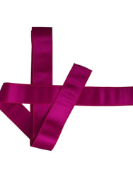 Dolce & Gabbana Fuchsia Pink Silk Waist Women Belt - Retail Flare