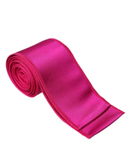 Dolce & Gabbana Fuchsia Pink Silk Waist Women Belt - Retail Flare