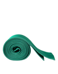 Dolce & Gabbana Green Silk Satin Waist Women Belt - Retail Flare