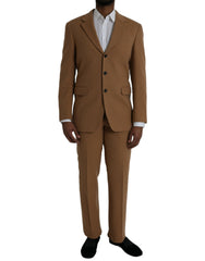 Prada Brown Cashmere 2 Piece Single Breasted Suit - Retail Flare