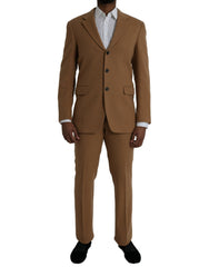 Prada Brown Cashmere 2 Piece Single Breasted Suit - Retail Flare