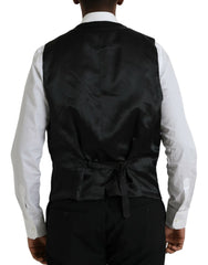 Dolce & Gabbana Black Polyester STAFF Formal 3 Piece Suit - Retail Flare