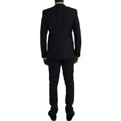 Dolce & Gabbana Blue Fantasy MARTINI Formal 3 Piece Suit - Retail Flare