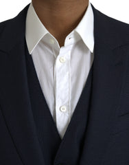 Dolce & Gabbana Blue Fantasy MARTINI Formal 3 Piece Suit - Retail Flare