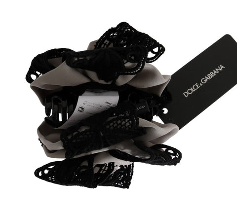 Dolce & Gabbana Elegant Floral Lace Hair Claw - Retail Flare