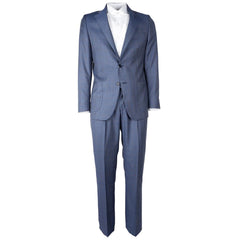 Made in Italy Blue Wool Men's Suit - Retail Flare