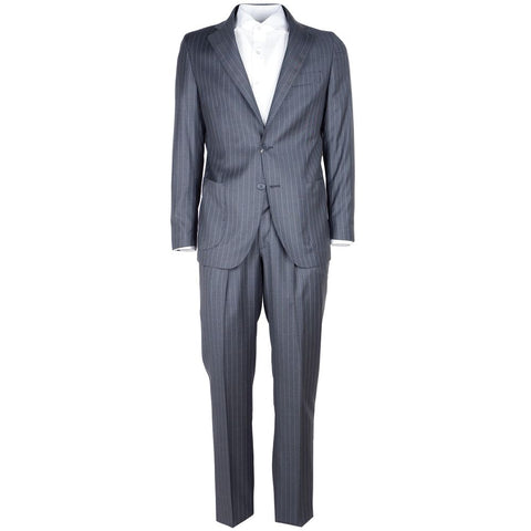 Made in Italy Gray Wool Men's Suit - Retail Flare