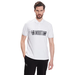 La Martina Elegant Cotton-Blend Polo with Glitter Accent - Retail Flare