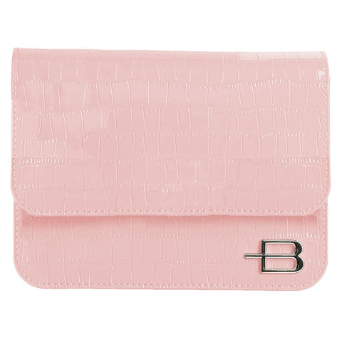 Baldinini Trend Pink Calfskin Women Clutch - Retail Flare