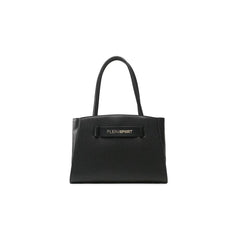 Plein Sport Chic Ebony Tote with Silver Logo Accent - Retail Flare