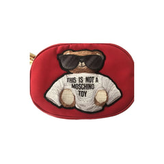 Moschino Couture Chic Embroidered Nylon Belt Bag in Pink - Retail Flare