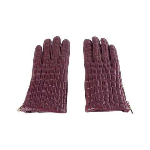 Cavalli Class Red Lambskin Women Glove - Retail Flare