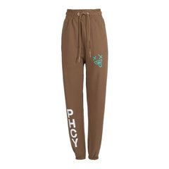Pharmacy Industry Brown Cotton Women Trousers Pharmacy Industry Retail Flare
