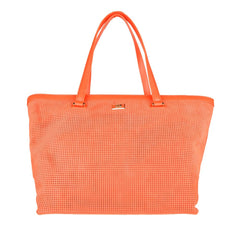 Cavalli Class Orange Calfskin Women Handbag - Retail Flare