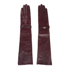 Cavalli Class Red Lambskin Women Glove - Retail Flare