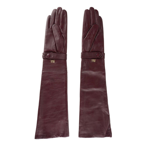 Cavalli Class Red Lambskin Women Glove - Retail Flare