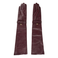 Cavalli Class Red Lambskin Women Glove - Retail Flare