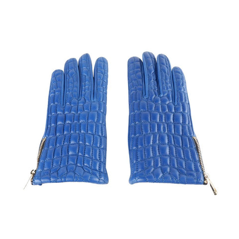 Cavalli Class Blue Lambskin Women Glove - Retail Flare