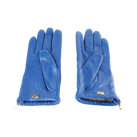 Cavalli Class Blue Lambskin Women Glove - Retail Flare
