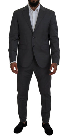 Dsquared² Gray Wool Single Breasted 2 Piece CIPRO Suit - Retail Flare