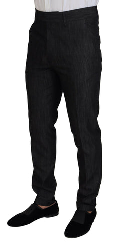 Dsquared² Black Cotton Single Breasted 2 Piece MIAMI Suit - Retail Flare