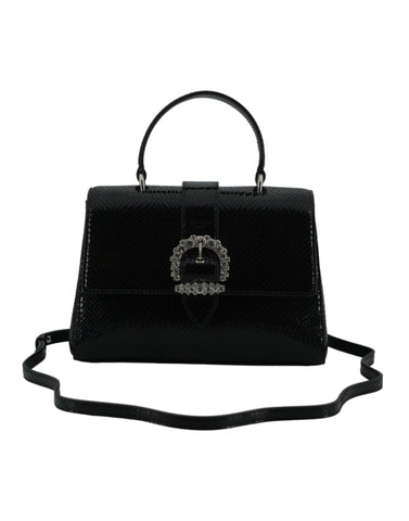 Jimmy Choo Black Leather Top Handle Shoulder Bag Jimmy Choo Retail Flare
