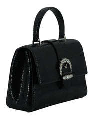 Jimmy Choo Black Leather Top Handle Shoulder Bag Jimmy Choo Retail Flare