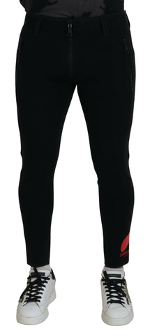 Dsquared² Back Polyamide Slim Fit Logo Print Pants - Retail Flare