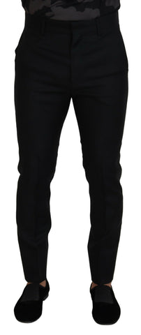 Dsquared² Back Virgin Wool Slim Fit Men Formal Pants - Retail Flare
